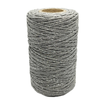 Sznurek dekoracyjny z nitką metalizowaną