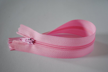 Zamek błyskawiczny - jasny róż