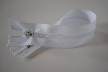 Zamek błyskawiczny - biały