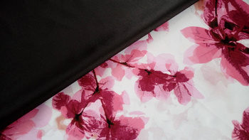 Poliester wodoodporny drukowany Kwiat wiśni